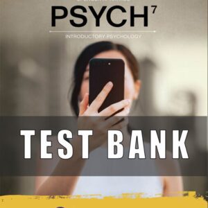 Test Bank for PSYCH 7th Edition Rathus