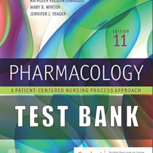 Test Bank Pharmacology A Patient Centered Nursing Process Approach, 11th Edition by Linda E. McCuistion