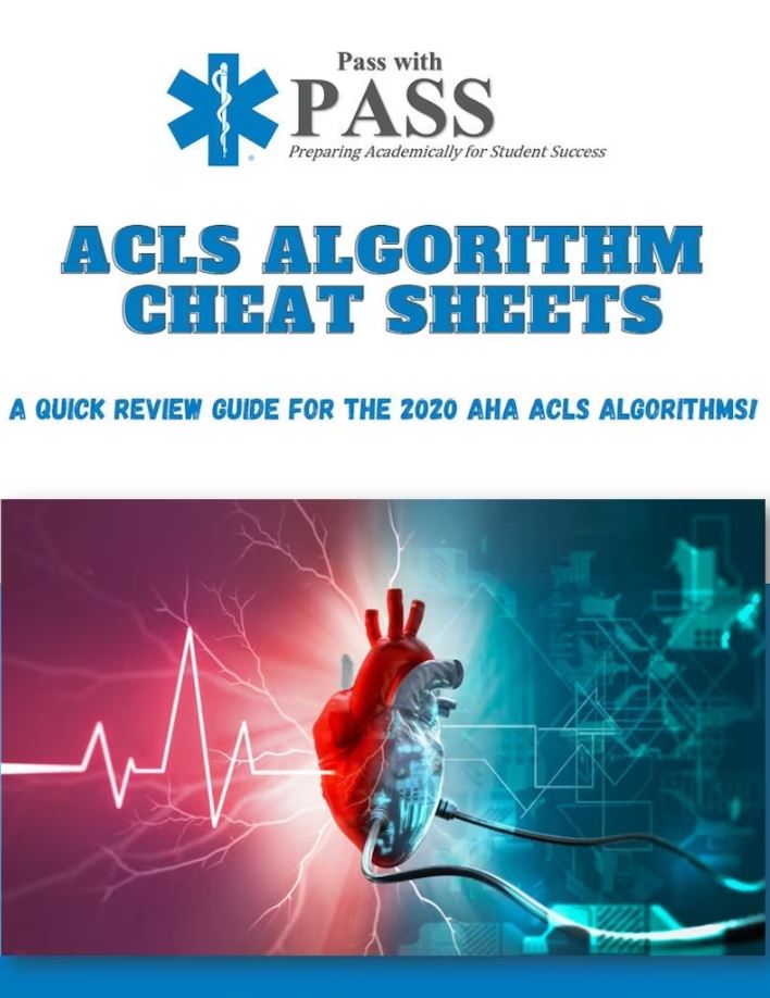 ACLS Algorithm Cheat Sheets (Based on AHA 2020 ACLS Updates/Algorithms ...