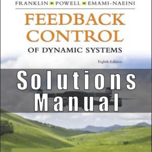 Solutions Manual for Feedback Control of Dynamic Systems 8th Edition Franklin
