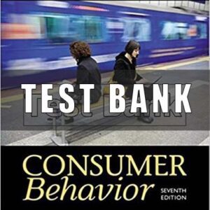 Test Bank for Consumer Behavior 7th Edition Hoyer
