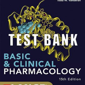 Test Bank for Basic and Clinical Pharmacology 15th Edition Katzung Trevor