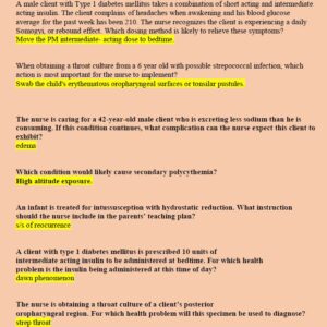 MED SURG HESI BSN 266 Exam Questions and Answers  Complete Study Guide 100% Guaranteed Pass