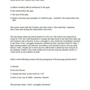 ATI TEAS 7 READING COMPREHENSION NEW UPDATE WITH COMPLETE SOLUTION