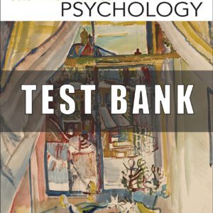 Test Bank for Abnormal Psychology Canadian 5th Edition Flett