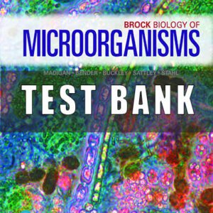 Test Bank for Brock Biology Of Microorganisms 16th Edition Madigan