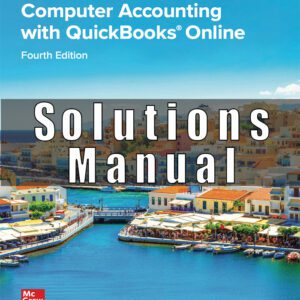Solutions Manual for Computer Accounting with QuickBooks Online 4rd Edition Donna Kay