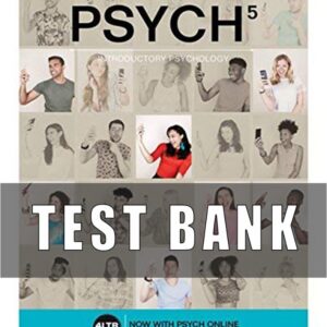 Test Bank for PSYCH 5th Edition Rathus