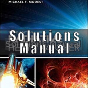 Solutions Manual for Radiative Heat Transfer 3rd Edition Modest