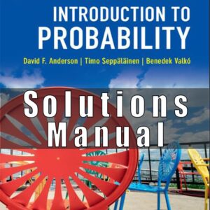 Solutions Manual for Introduction to Probability 1st Edition Anderson