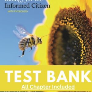Test Bank for Biology for the Informed Citizen with Physiology 1st Edition Bozzone