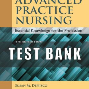Test Bank For Advanced Practice Nursing Essential Knowledge for the Profession 3rd Edition Susan M. DeNisco