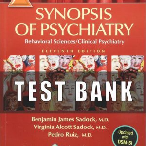 Test bank for Kaplan and Sadock's Synopsis of Psychiatry 11th Edition