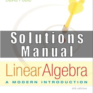 Solutions Manual For Linear Algebra A Modern Introduction 4th Edition David Poole