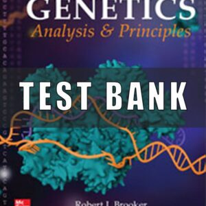 Test Bank for Genetics Analysis and Principles Brooker 7th Edition