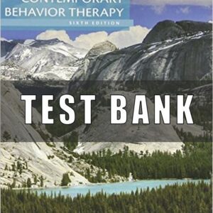 Test Bank For Contemporary Behavior Therapy Michael D Spiegler 6th Edition