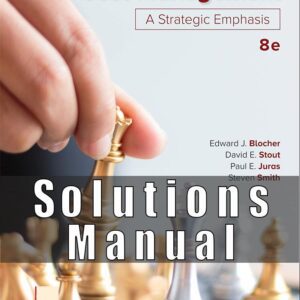 Solutions Manual For Cost Management A Strategic Emphasis 8th Edition Blocher