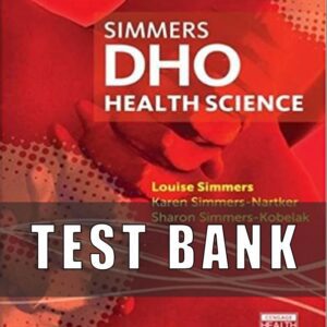 Test Bank For DHO Health Science Updated 8th Edition Simmers