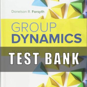 Test Bank For Group Dynamics 7th Edition Forsyth