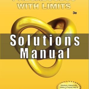 Solution Manual for Precalculus with Limits, 3rd Edition Larson