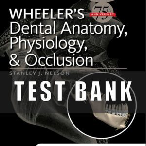 Test Bank for Wheeler’s Dental Anatomy Physiology and Occlusion 10th Edition by Nelson