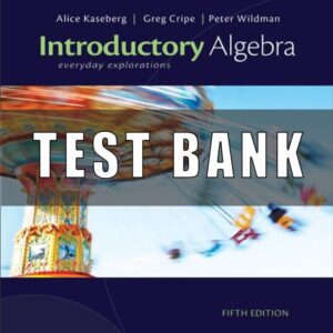 Test Bank For Introductory Algebra Everyday Explorations 5th Edition Alice Kaseberg