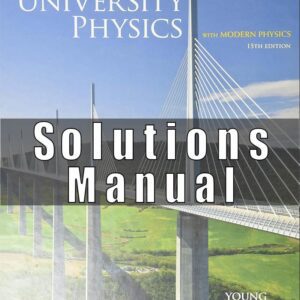 Solutions Manual For University Physics with Modern Physics 15th Edition by Hugh Young