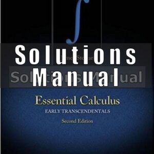 Solutions Manual For Essential Calculus Early Transcendentals 2nd Edition Stewart