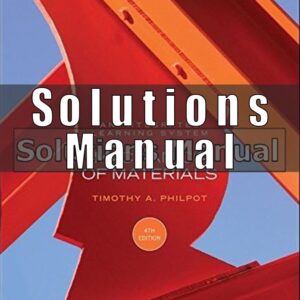 Solutions Manual For Mechanics of Materials An Integrated Learning System 4th Edition Philpot