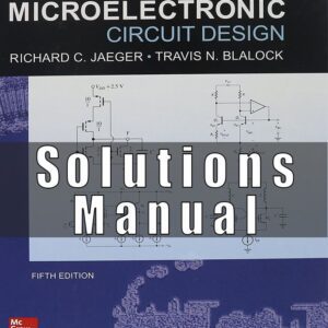 Solutions Manual For Microelectronic Circuit Design 5th Edition Jaeger