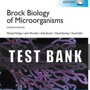 Test bank Brock biology of microorganisms 14th global edition‏