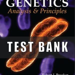 Test Bank for Genetics Analysis and Principles 8th by Brooker
